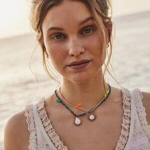 FREE PEOPLE x Ariana Ost Sunlight Choker In Tangerine NEW!